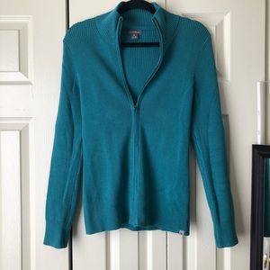 COPY - Turquoise Full Zip Sweater